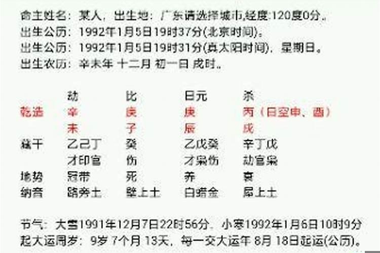 戊子庚申庚辰辛巳八字解析