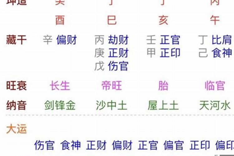 八字己巳丁卯辛未乙未