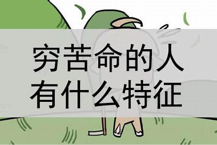 命苦的人都有什么特点