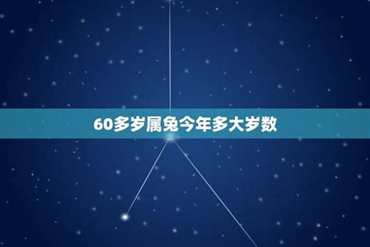 60多岁属兔今年多大年龄