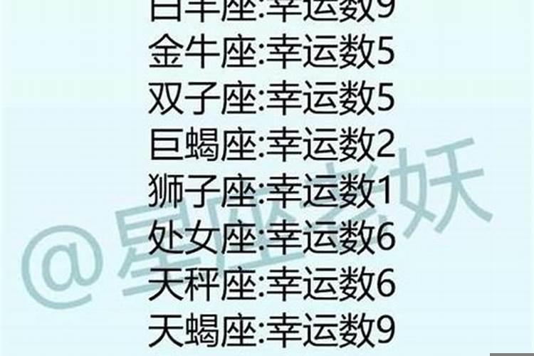 巨蟹座的幸运数字是什么二