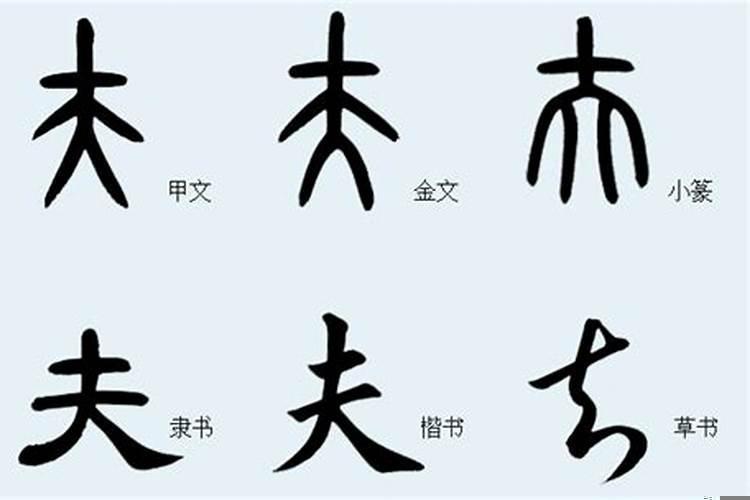 夫字有哪些