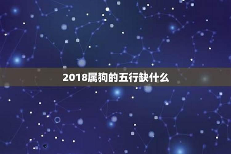 2018属狗什么命五行缺什么