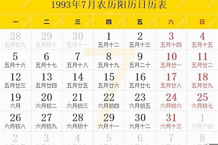 1993年农历7月18日出生人命运