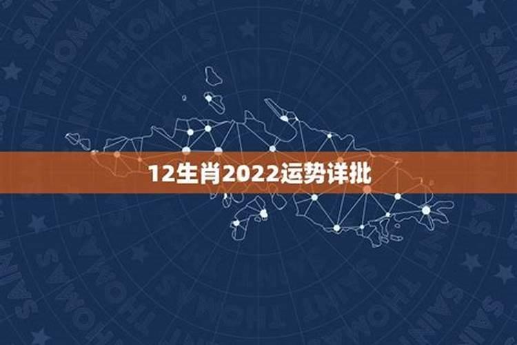 十二生肖今年的运程2022年财运如何