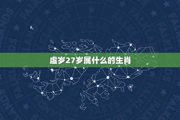 虚岁27岁属什么生肖2021