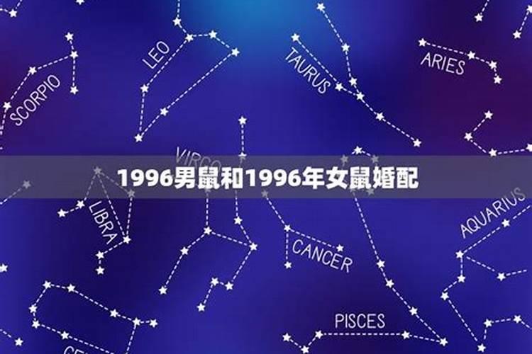 1996年属鼠男孩的婚姻配什么属相